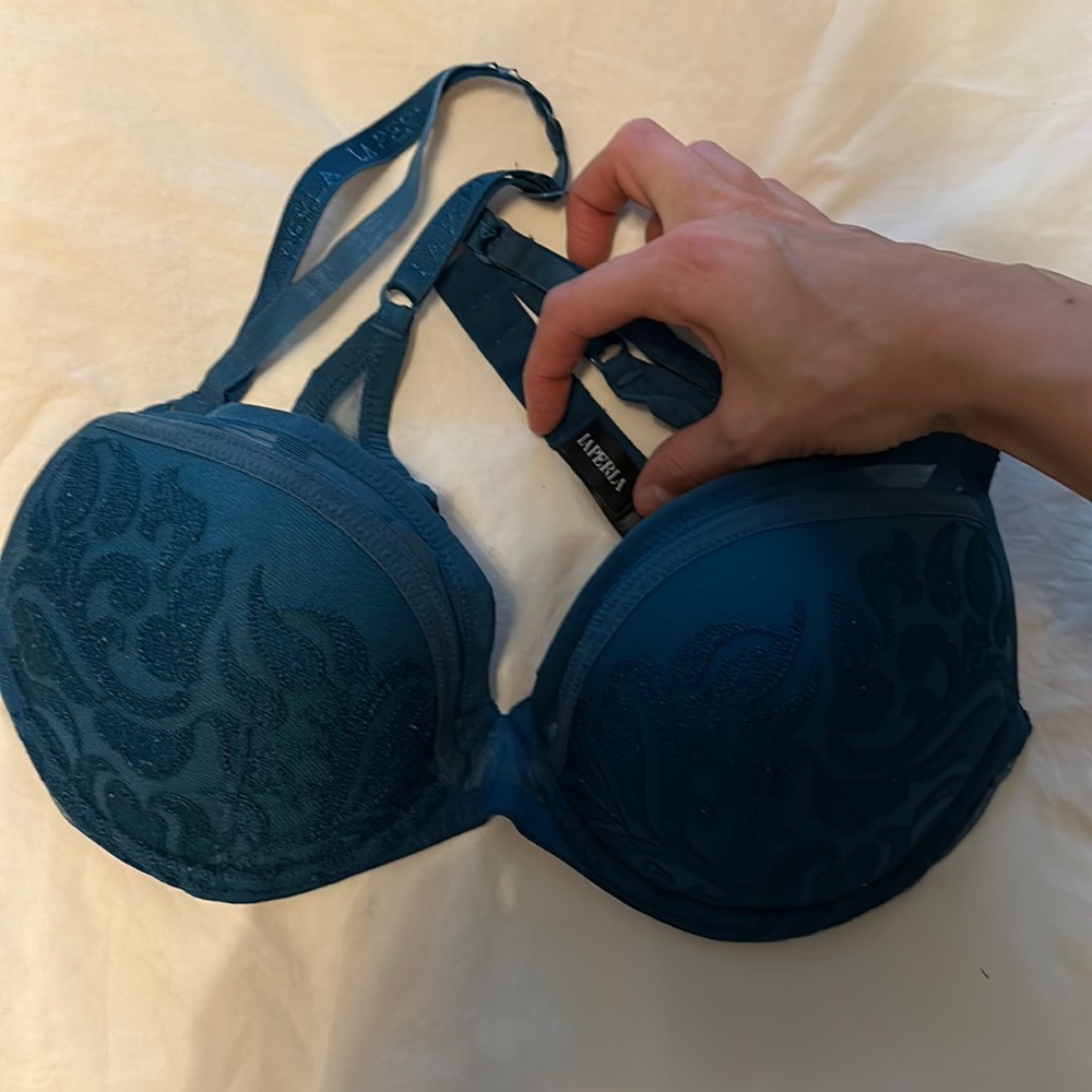 La Perla 38B Turquoise Bra